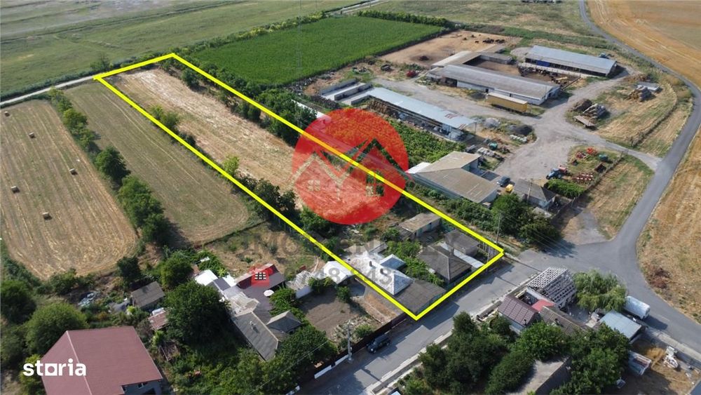 Casa si teren 5.000 mp, aproape de oras, 43.500 €