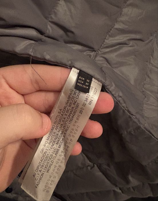 Яке с пух на Massimo Dutti