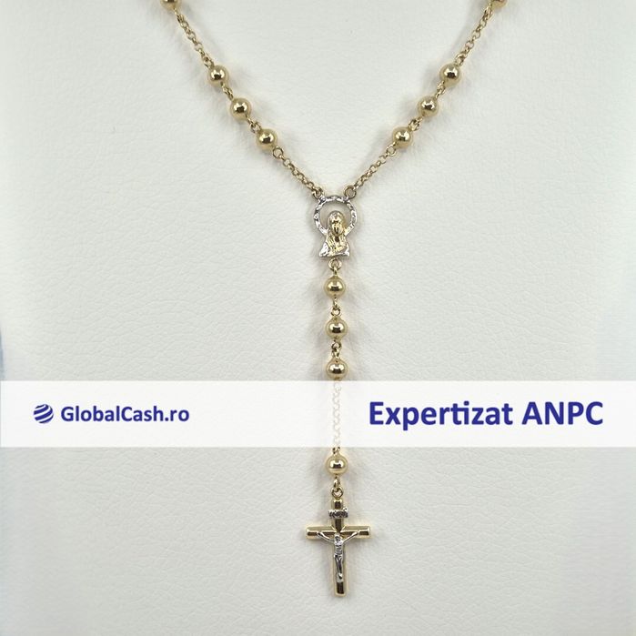 Lant cu pandantiv din aur de 14k, 16.68g | GlobalCash.ro #MI107000