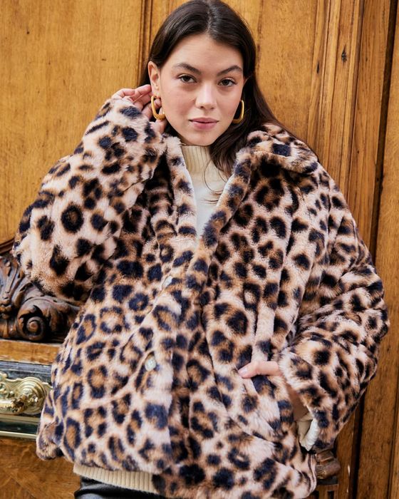 Дебело двулицево яке леопард ново