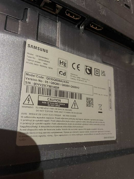 Samsung QE50Q60BAUXXH не работи за части