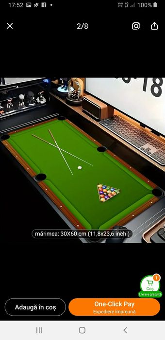 Covoras biliard pt iubitorii de biliard