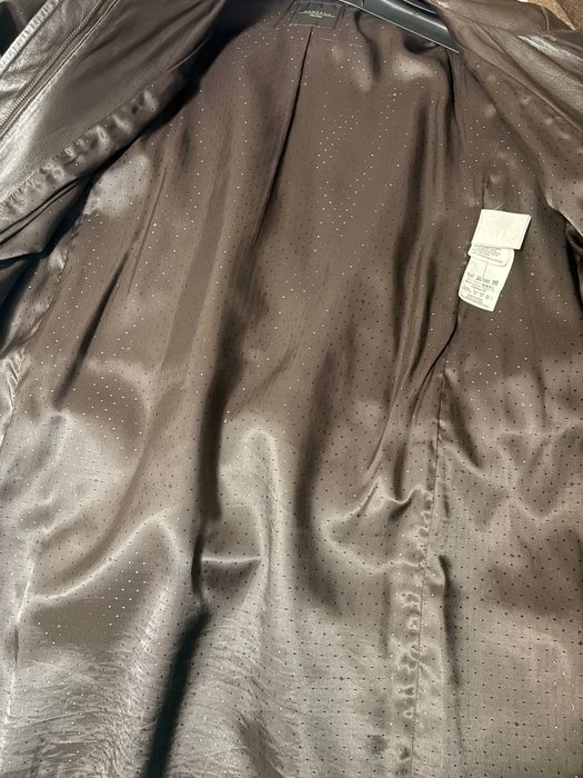 Max Mara Кожаная удлиненная куртка