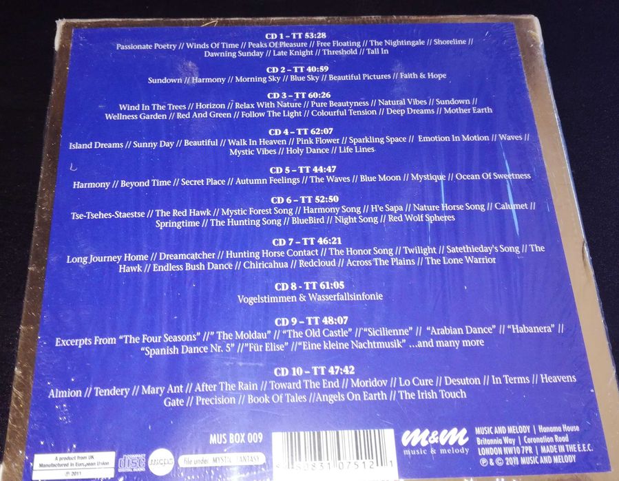 CD - Rock'n'Roll/ Jazz/ Hollywood/ The Mystic/ Meditation - Box 10 CD