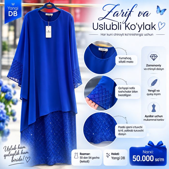 Ayollar va qizlar kiyimi holati zoʻr