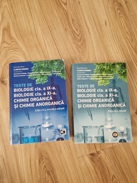 Cărți si Culegeri pentru pregătire biologie bac si admitere din Corint.