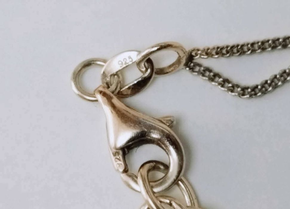 Colier lant dublu elegant din argint 925, placat cu aur, copii