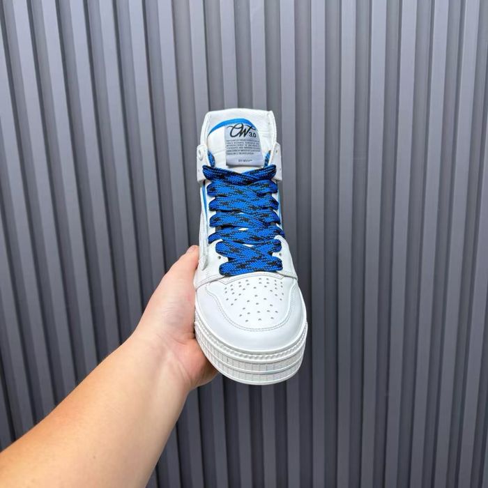 Off-White 3.0 Off Court leather sneakers White/Blue Poze Reale