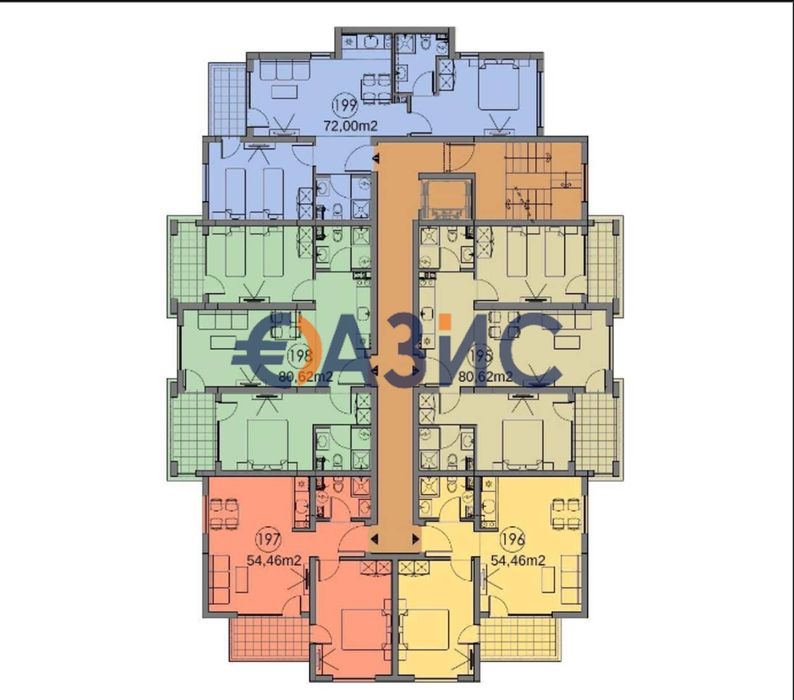 Продава се Двустаен апартамент в к.к. Слънчев бряг - 63 кв.м за 1564 €/кв.м - Снимка #8