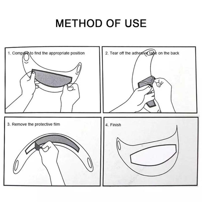 НОВО! Универсален мото "Антифог" "Пинлок" стикер  Pinlock Anti -Fog