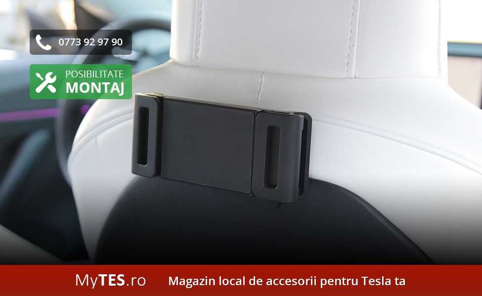 Suport pliabil telefon / tableta pt pasager bancheta - Tesla Model 3/Y
