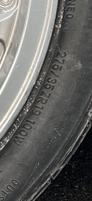 Продам диски с резиной на мерседес R19