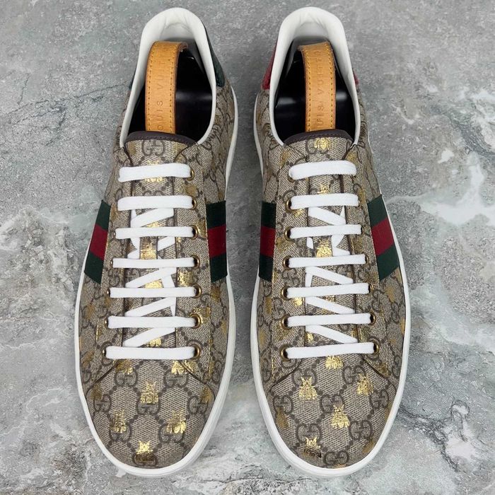 Vand adidasi Gucci ACE GG Bees Supreme Canvas - toate marimile pe stoc