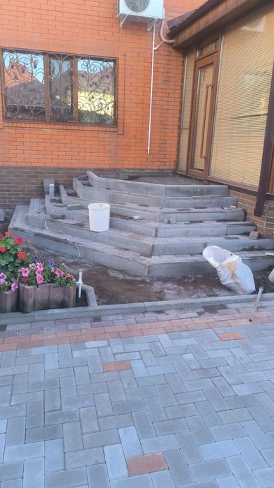 Укладка брусчатки   Благоустройство Могилок