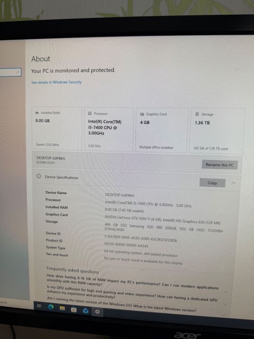 PC Gaming Intel Core&Nvidia
