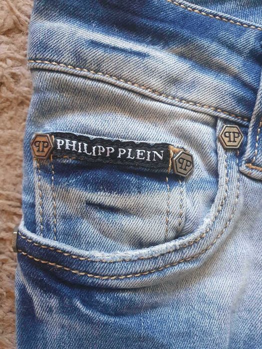 Оригинални дънки с ниска талия philipp plein xs-s