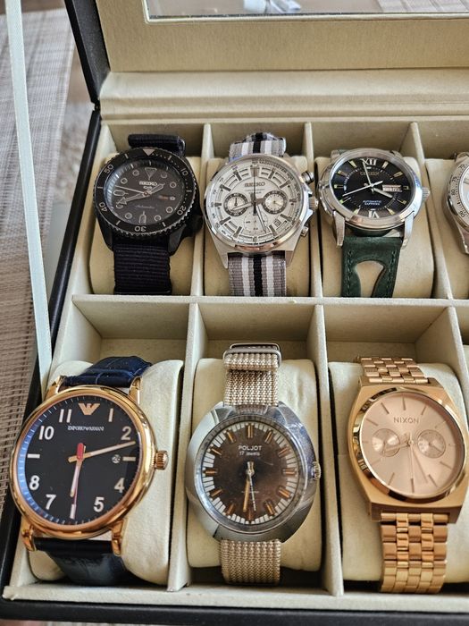 Seiko,Citizen,Poljot,Armani,Nixon,Timex,Cadisen