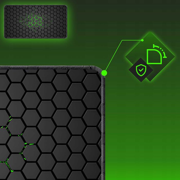 Mousepad gaming XXL 90x40 cm suprafata premium antiderapanta honeycomb