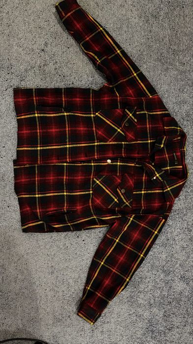 Рубашка оверсайз теплая