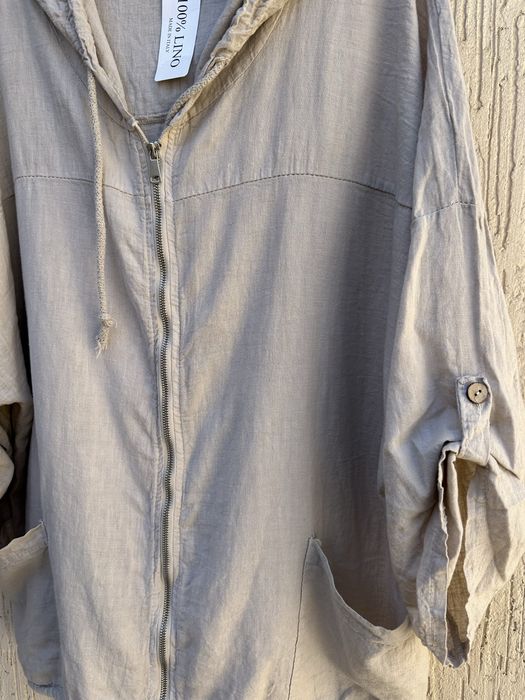 Бомбер из льна