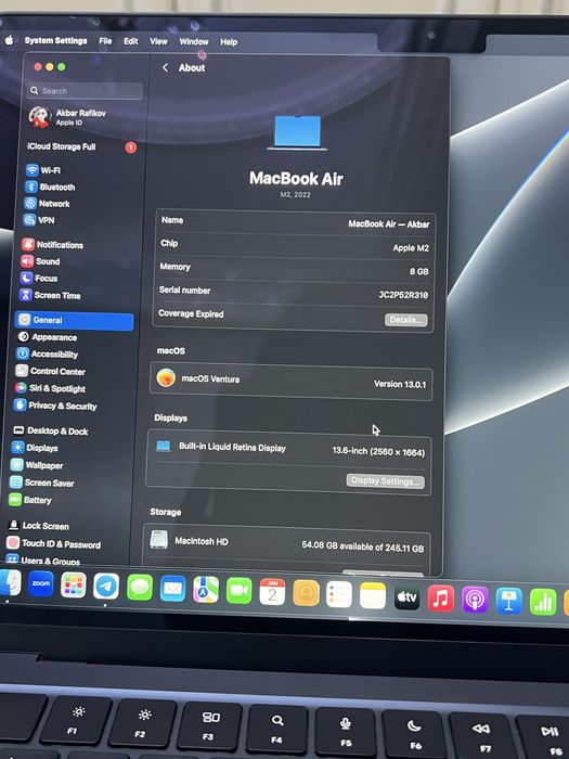 Mackbook air M2 2022