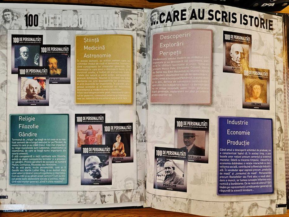 Colecția completă „100 personalitati care au schimbat destinul lumii”