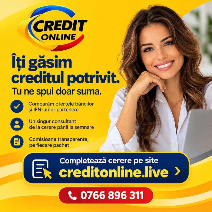 Credit Online | Credite Nevoi Personale | Refinanțări | Credite Rapide | Intermediere Credite