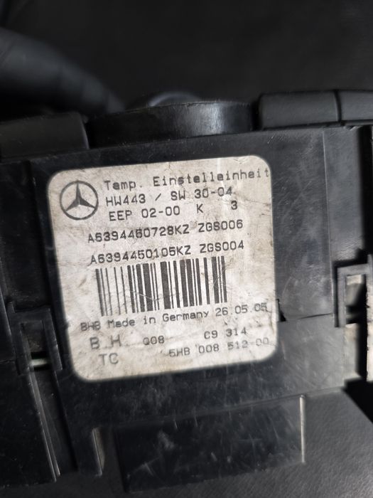 Panou comanda clima Mercedes vito viano w639