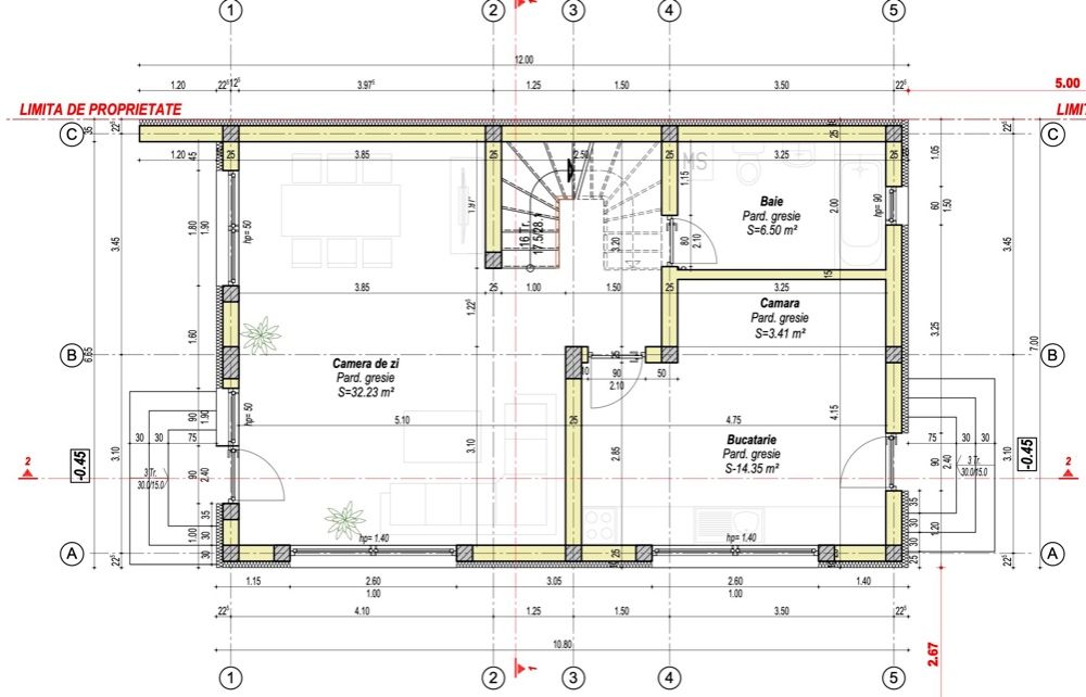 Vila P+E+pod Saftica/Balotesti, proximitate Tunari, Otopeni, Dimieni