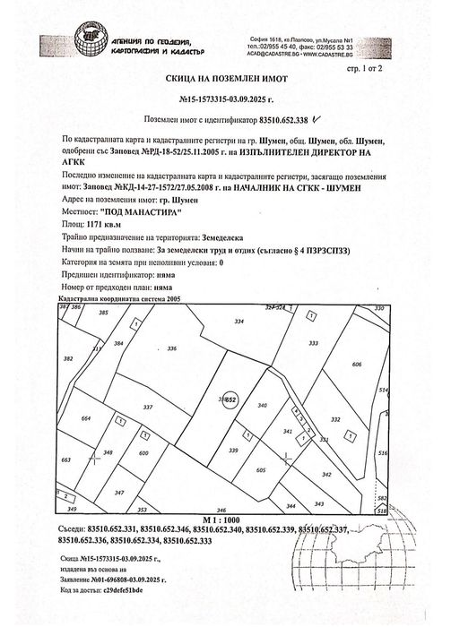 Парцел с дървена къща за земеделие и отдих в Шумен – Топхането