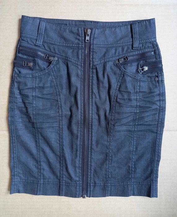 Къса черна дънкова пола Sia Mia, XS