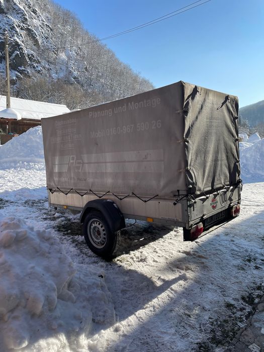 Remorcă Stema 1300 kg cu sistem frânare  import Germania