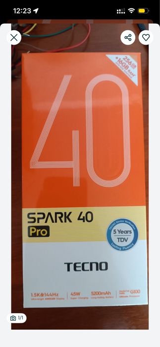 Продам новый смартфон Tecno