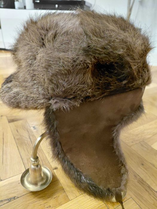 Дамска шапка ушанка косъм от бобър Швеция, Kangol вълнена шапка