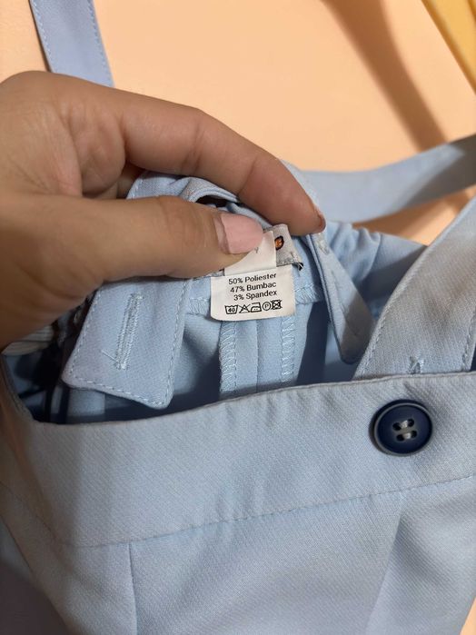 Pantaloni cu bratele copil bleu 74-80 -