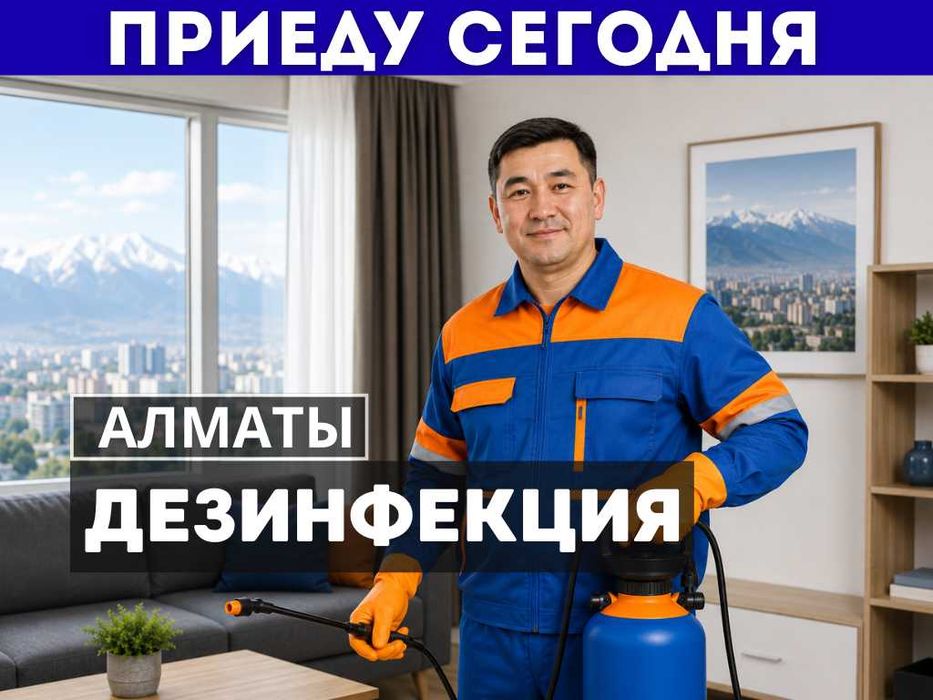 Дезинфекция Алматы | с гарантией — скидка новым клиентам, выезд за ЧАС