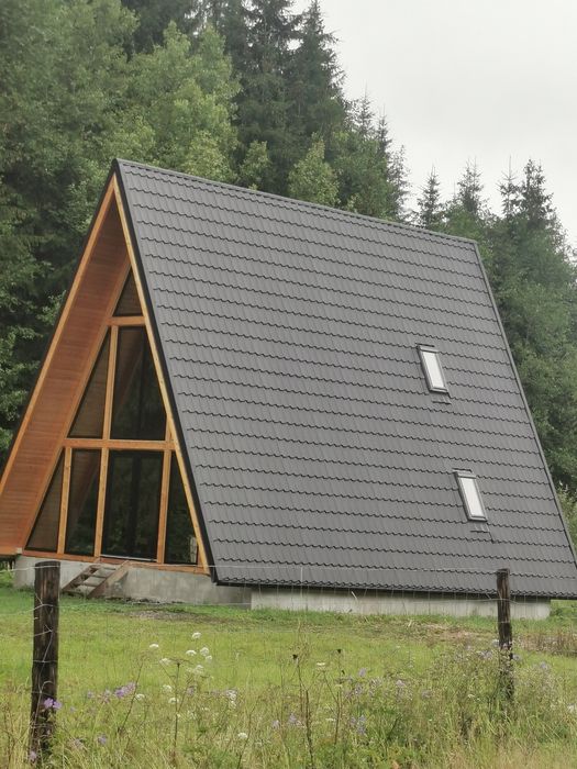 Constructii case lemn A frame sau structura usoara