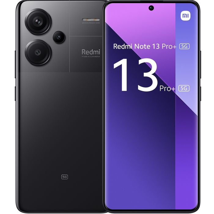 Xiaomi Redmi Note 13 Pro Plus 12+12 GB RAM, 512GB, 5G, Black .
Camera