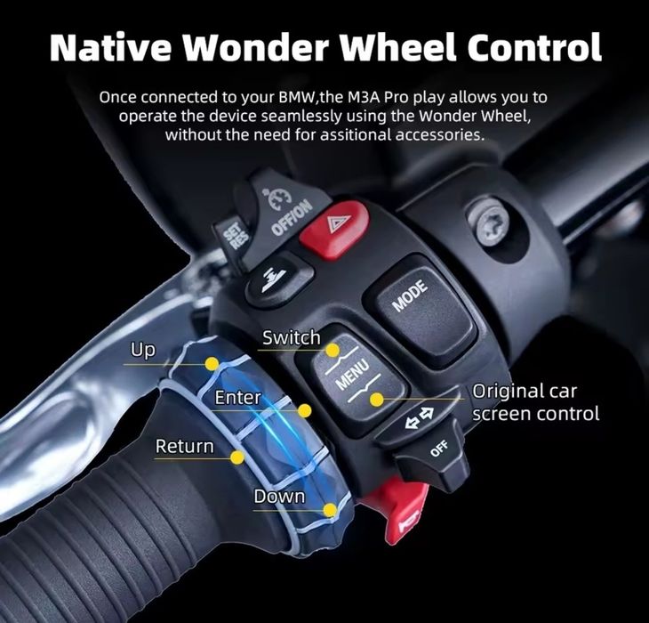 GPS/Navigatie/Carplay/Android auto pentru Motociclete BMW GS/Adventure