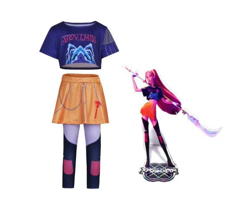 Детски костюми K-Pop Demon hunters, Кей Поп, Zoe Зоуи, Руми , Мира