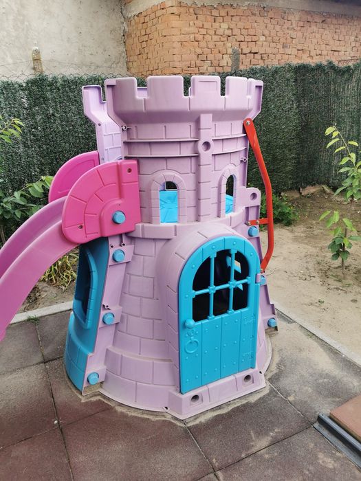Ansamblu joaca - tobogan și castel