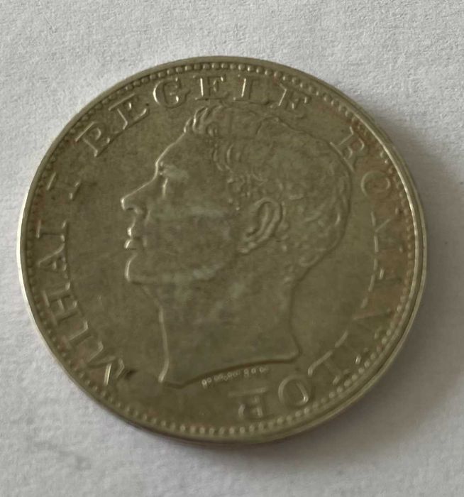 Moneda Argint 500 Lei din 1944 Regele Mihai - Colectibila