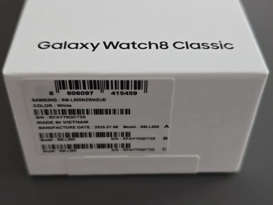 Samsung Watch 8 Classic 46mm BT White, sigilat, factura si garantie