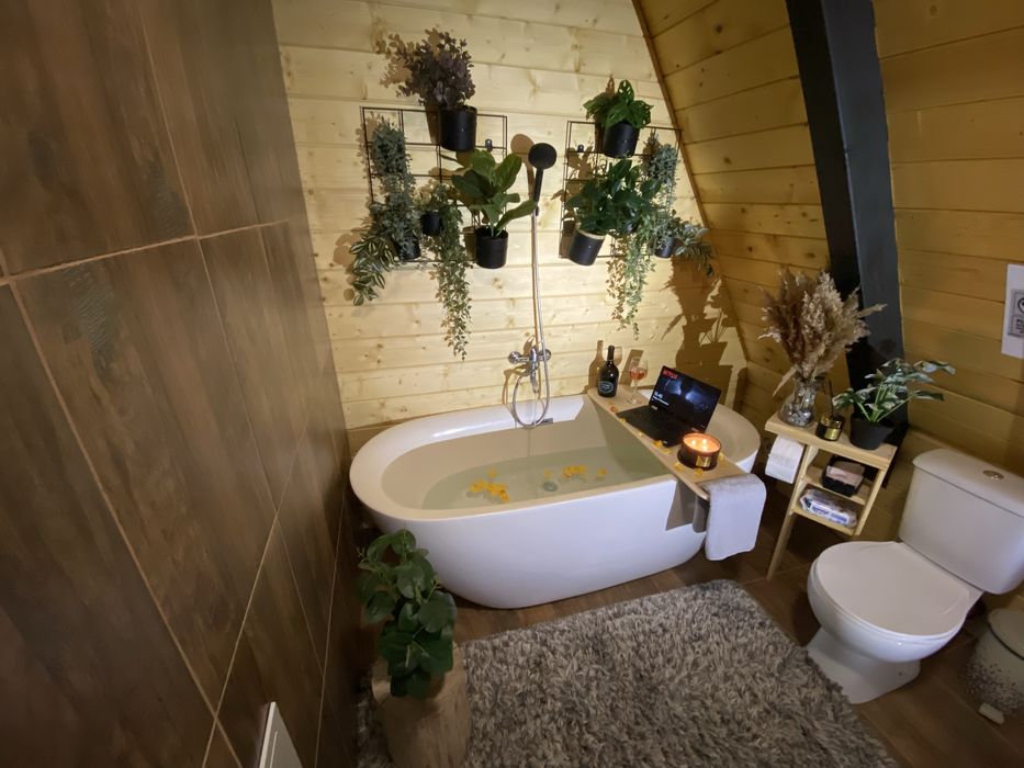 Cabana A Frame cu Sauna Piscina Si Jacuzzi in jud Cluj