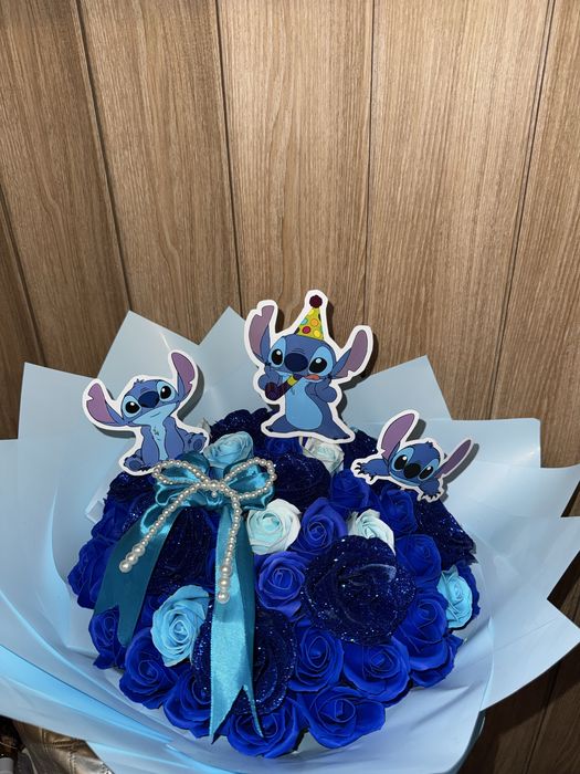 Buchet stitch cu trandafiri de sapun