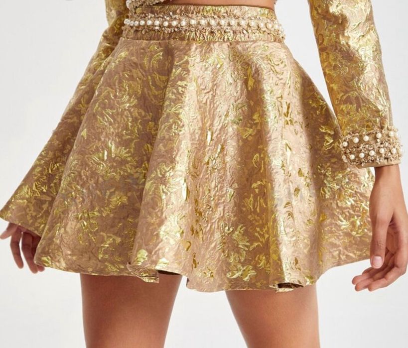 Дамска златист сет от тафта