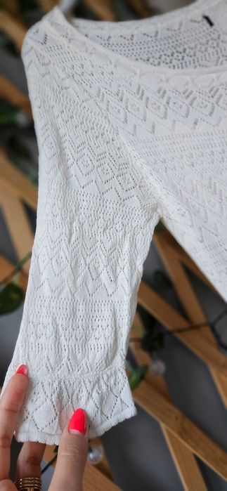 Rochie midi din țesătură subțire, decolteu rotund, mânecă scurtă, S-M