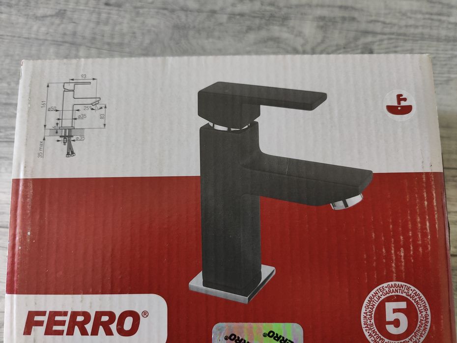 Baterie stativa lavoar Ferro Zicco Black