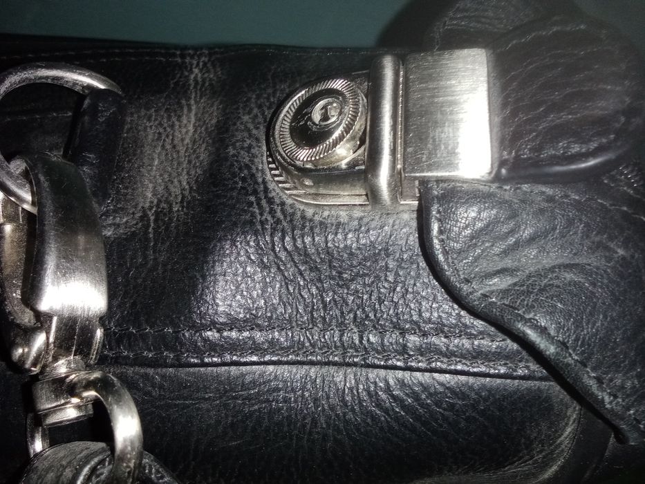 Кожаная сумка-чемодан