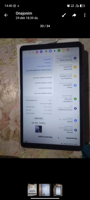 Galaxy Tab a9 yangi